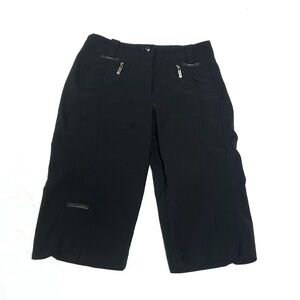 NEW Jamie Sadock Bermuda Shorts Solid Black Pockets Low Rise Stretch Sz 0